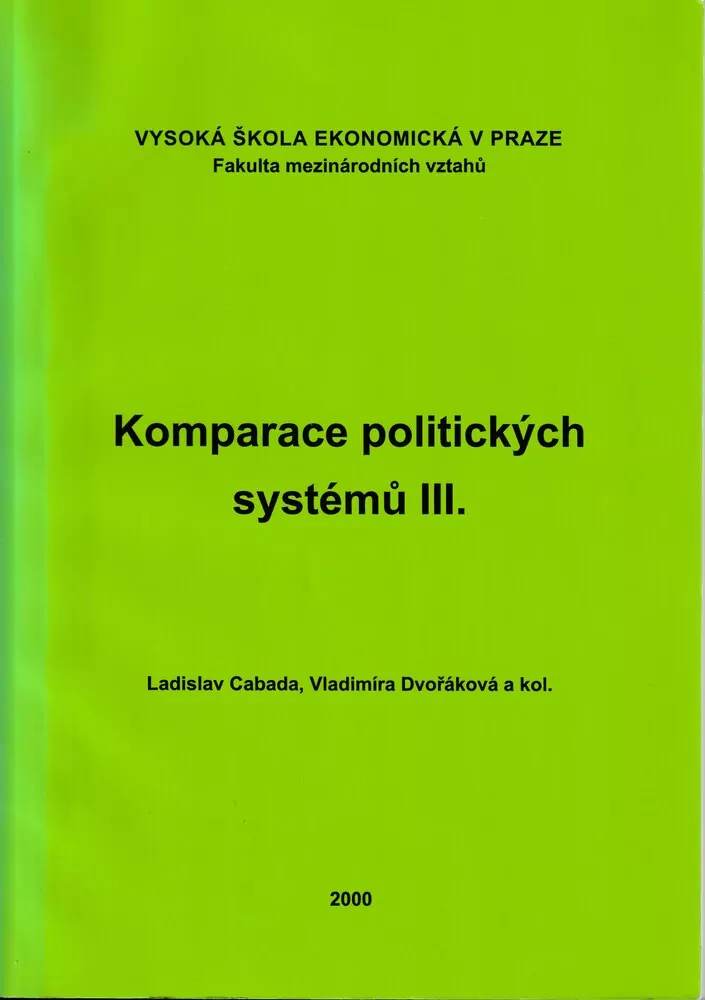 Komparace politických systémů III.