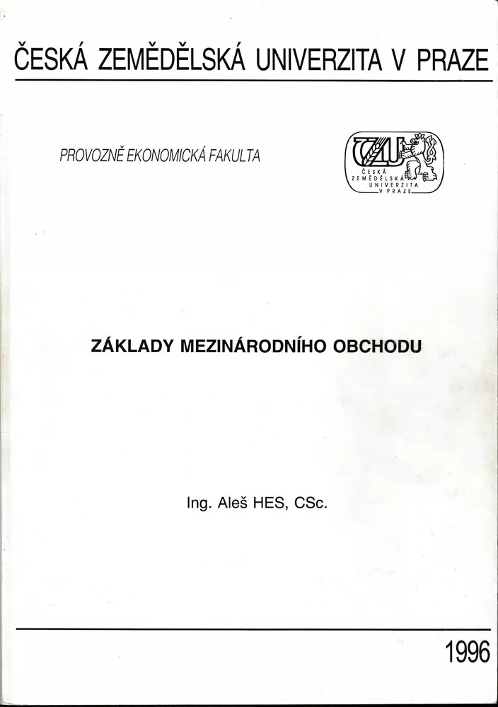 Základy mezinárodního obchodu
