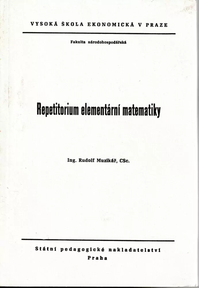 Repetitorium elemtární matematiky