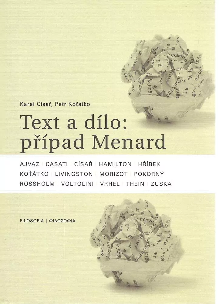 Text a dílo: případ Menard