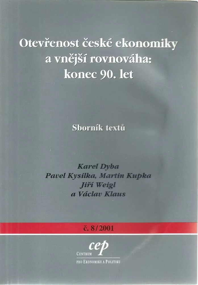 Otevřenost české ekonomiky a vnější rovnováha: konec 90. let