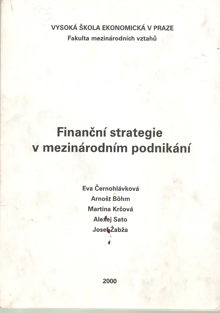 Finanční strategie v mezinárodním podnikání