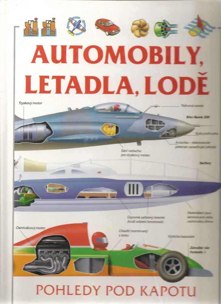 Automobily, letadla, lodě