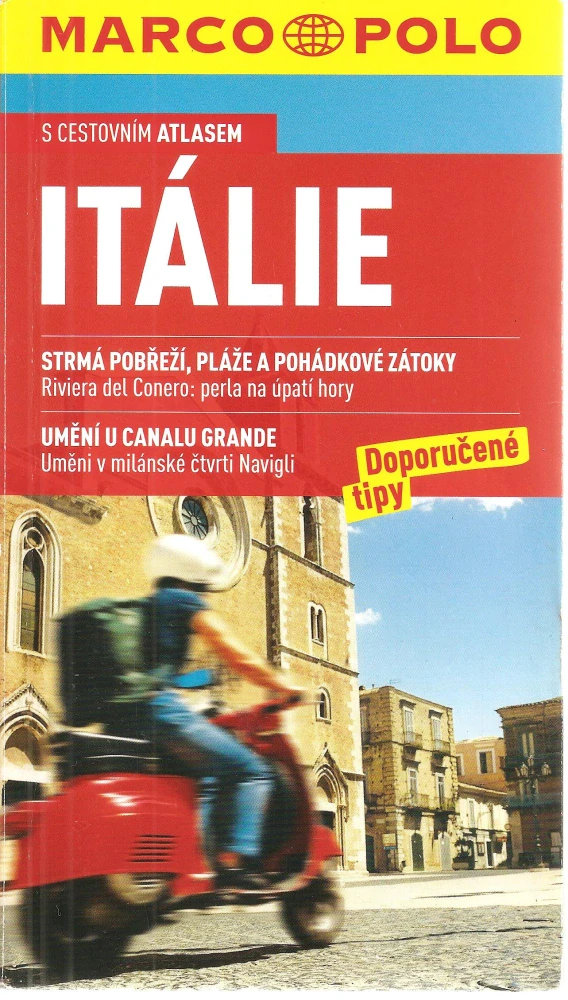Itálie s cestovním atlasem