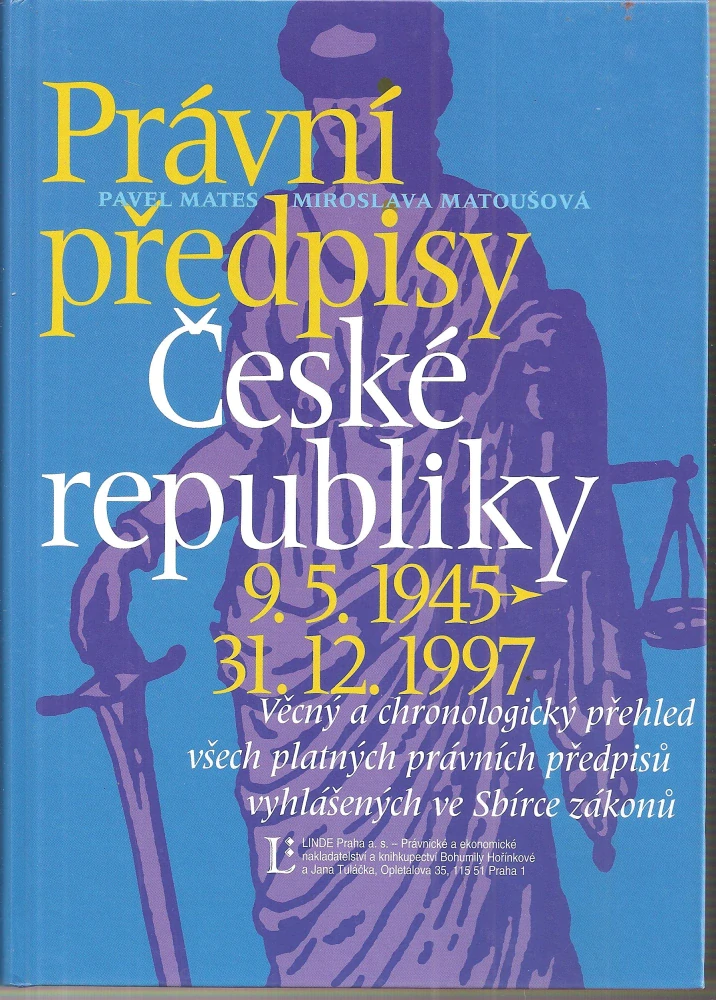 Právní předpisy České republiky 9.5.1945 - 31.12.1997