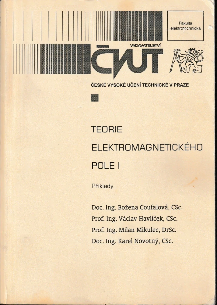 Teorie elektromagnetického pole I