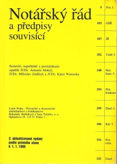 Notářský řád a předpisy souvisící